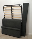 4FT  OTTOMAN grey BED FRAME