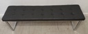 faux leather grey DINING BENCH