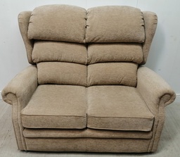 [HF14686] high back two seater beige sofa