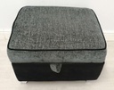DFS Grey Toned Corner Sofa with Footstool