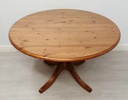 3ft9" DUCAL Round Pine Table