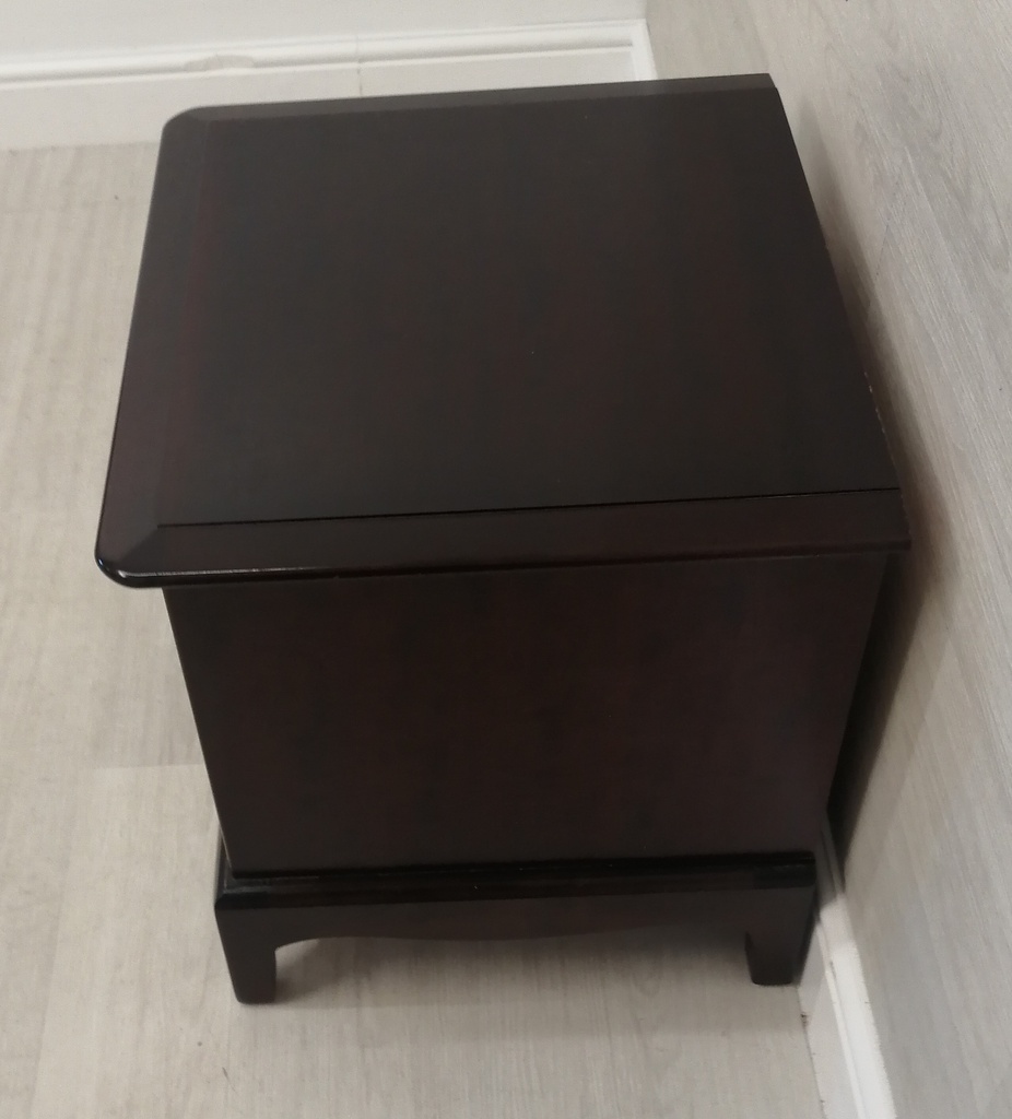 stag bedside table with tea tray