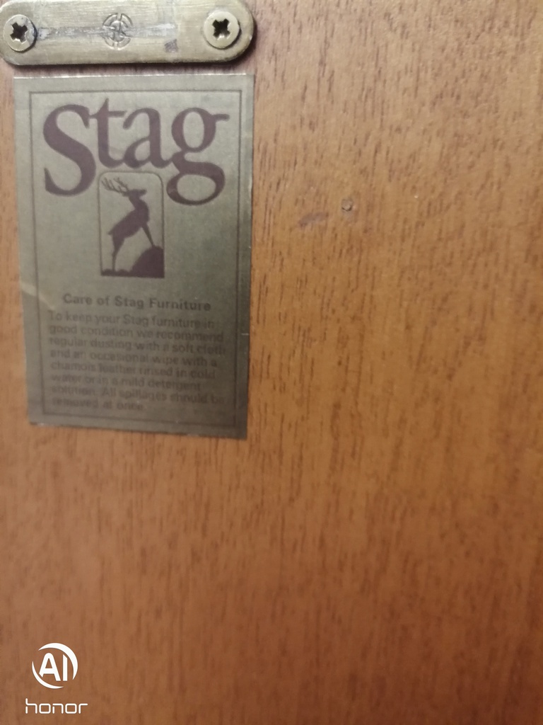 LARGE STAG painted dresser