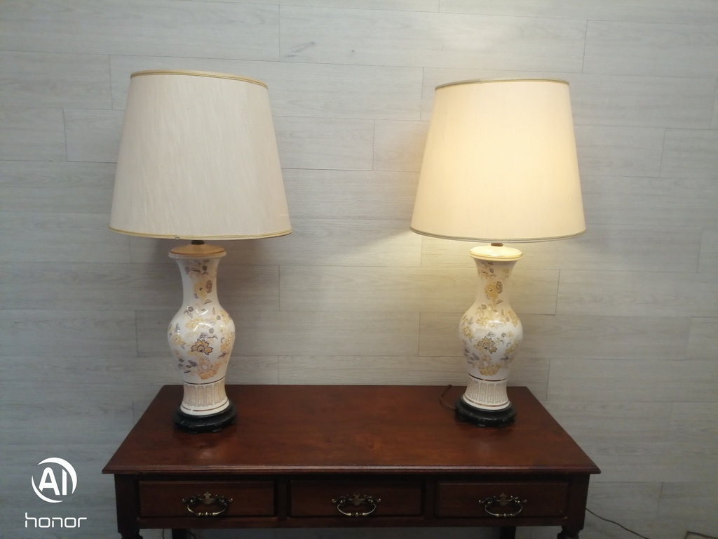 LOVELY PAIR OF TALL LAMPS