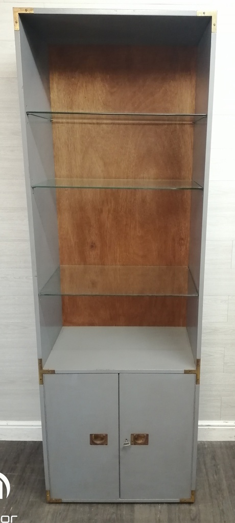 military style painted grey unit