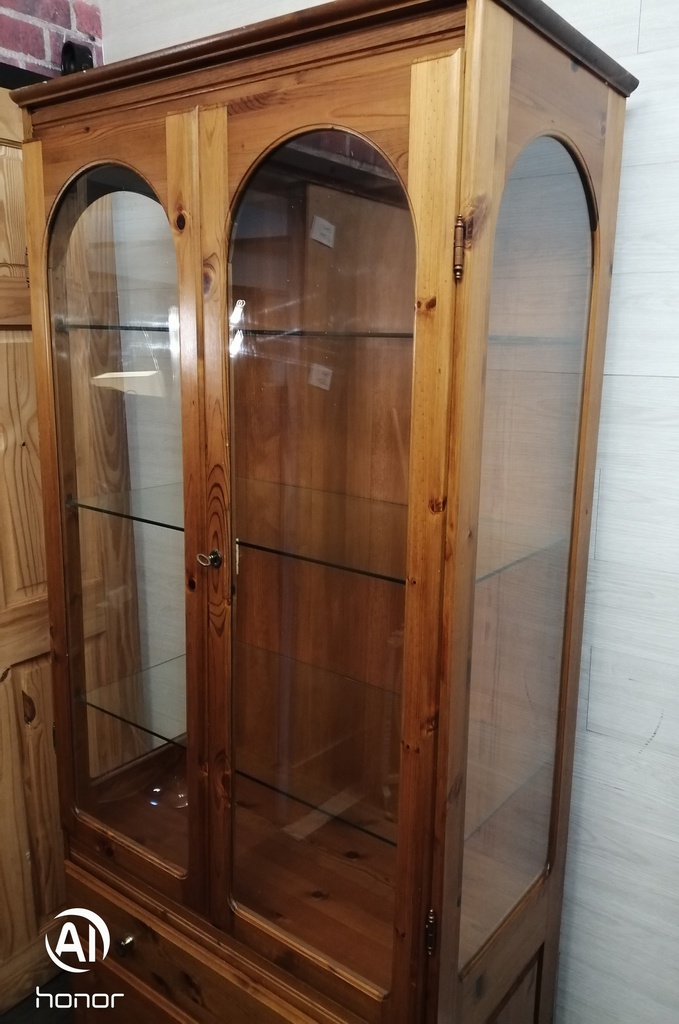 DUCAL Part Glazed Pine Display Unit