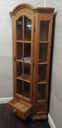 PINE GLAZED TOP CORNER DISPLAY UNIT