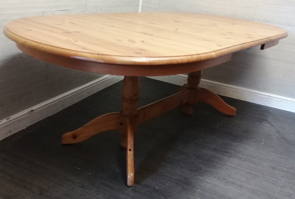 Ikea Oval Pine Extending Dining Table