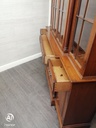 Quality large mahogany repro glazed display unit