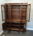 Quality large mahogany repro glazed display unit