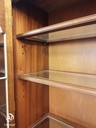 Quality large mahogany repro glazed display unit