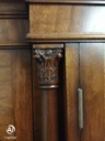 Quality large mahogany repro glazed display unit