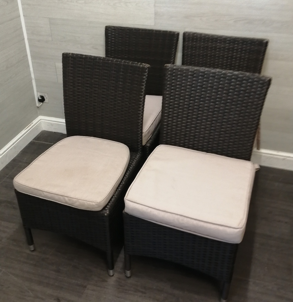SET OF FOUR GARDEN CHAIRS