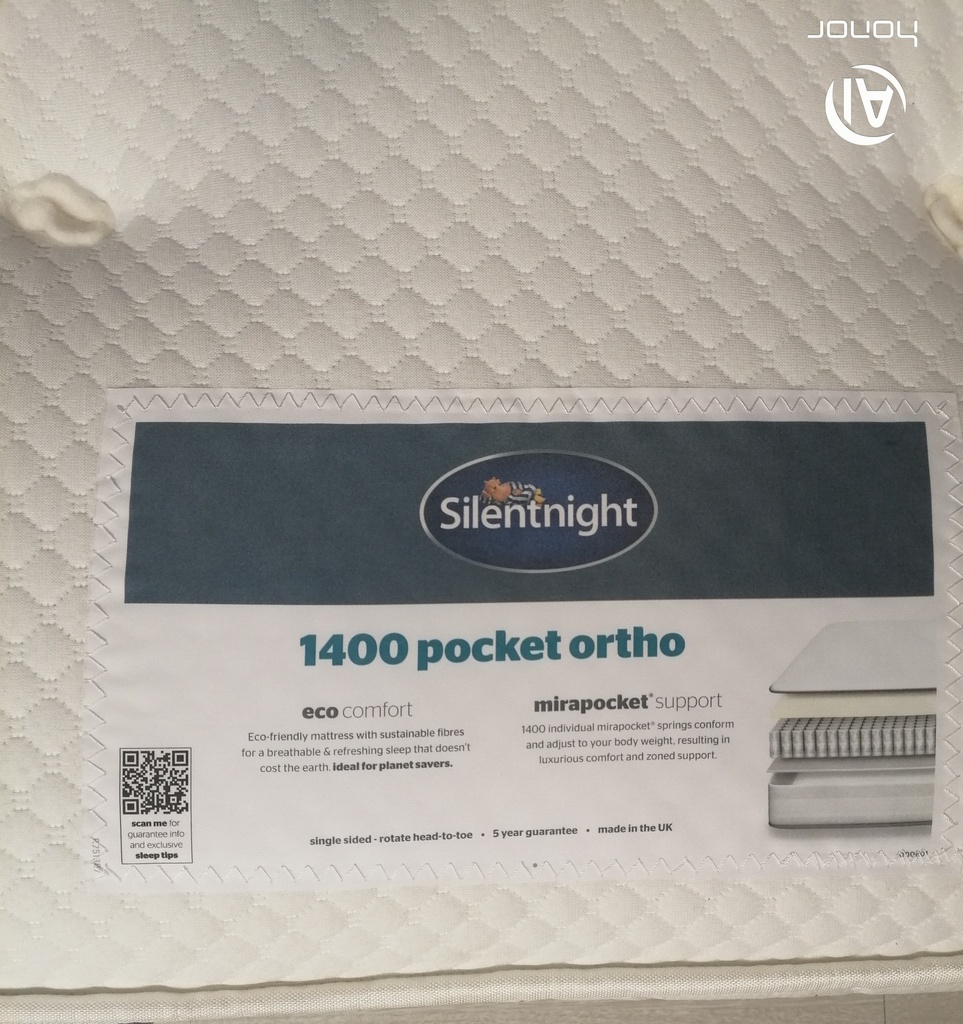 3ft Single Slient Night 1400 pocket ortho Mattress