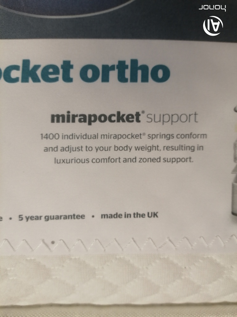 3ft Single Slient Night 1400 pocket ortho Mattress