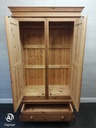solid pine double wardrobe with drawer