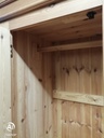 solid pine double wardrobe with drawer