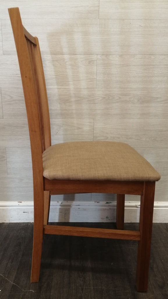Pair of oak dining chairs