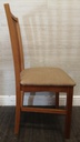 Pair of oak dining chairs