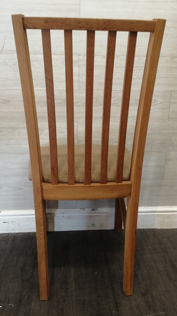Pair of oak dining chairs