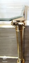 Stunning  glass hollywood style square coffee table