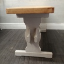 LOVELY SHABBY CHIC DINING TABLE,TWO CHAIRS &amp; BENCH SET