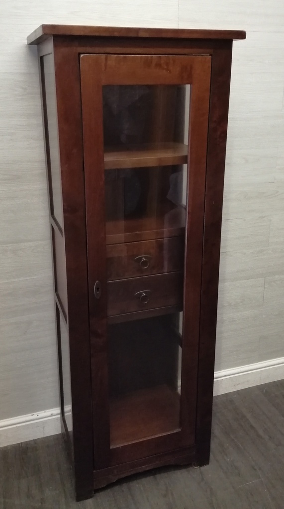 Lovely dark wood slim line display unit