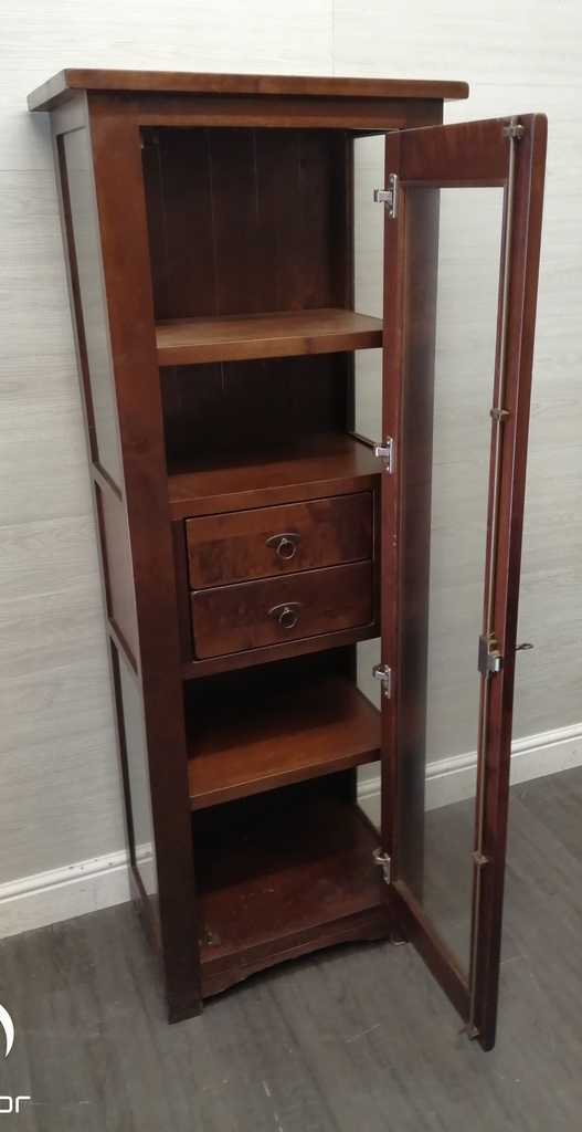 Lovely dark wood slim line display unit