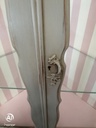 Stunning painted corner  glazed fronted display unit