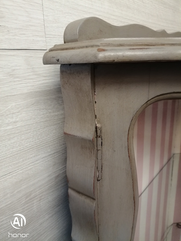 Stunning painted corner  glazed fronted display unit