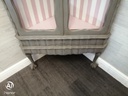 Stunning painted corner  glazed fronted display unit
