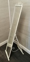 free standing white Cheval Mirror