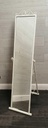 free standing white Cheval Mirror