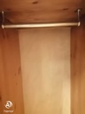 Grey painted shabby chic combi wardrobe