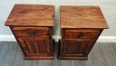 Pair Of Sheesham Bedside Cupboards
