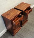 Pair Of Sheesham Bedside Cupboards