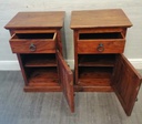 Pair Of Sheesham Bedside Cupboards
