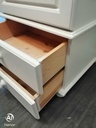 Lovely painted single door wardrobe with drawers