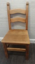 QUALITY SET OF  FOUR SOLID LADDER BACK DINING CHAIRS