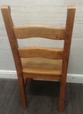 QUALITY SET OF  FOUR SOLID LADDER BACK DINING CHAIRS