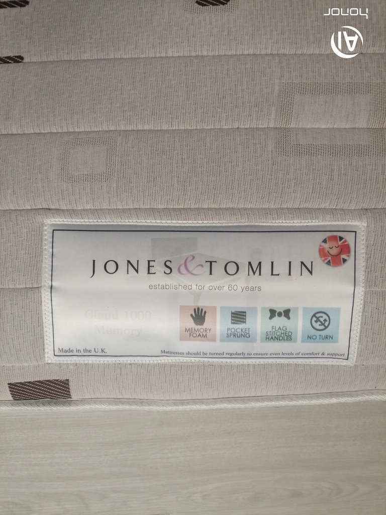 3FT JONES &amp; TOMLIN SINGLE MATTRESS