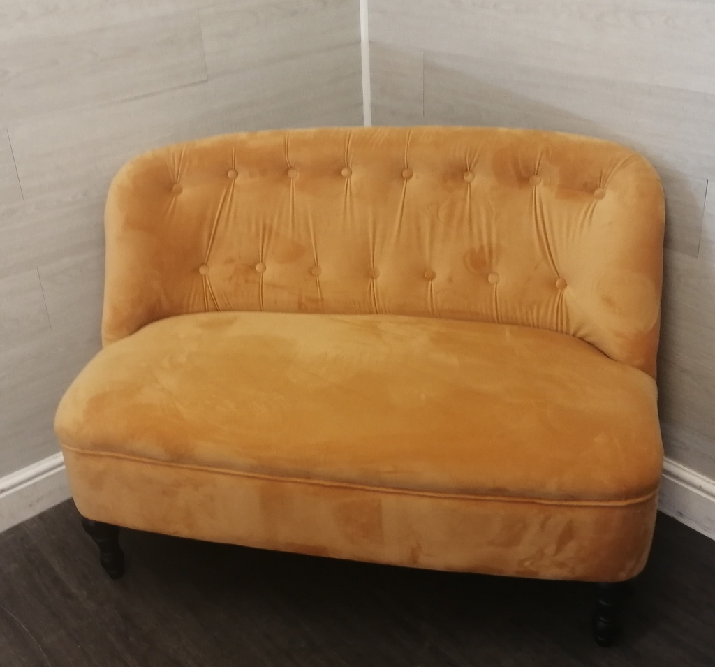 Neat stunning yellow cocktail sofa