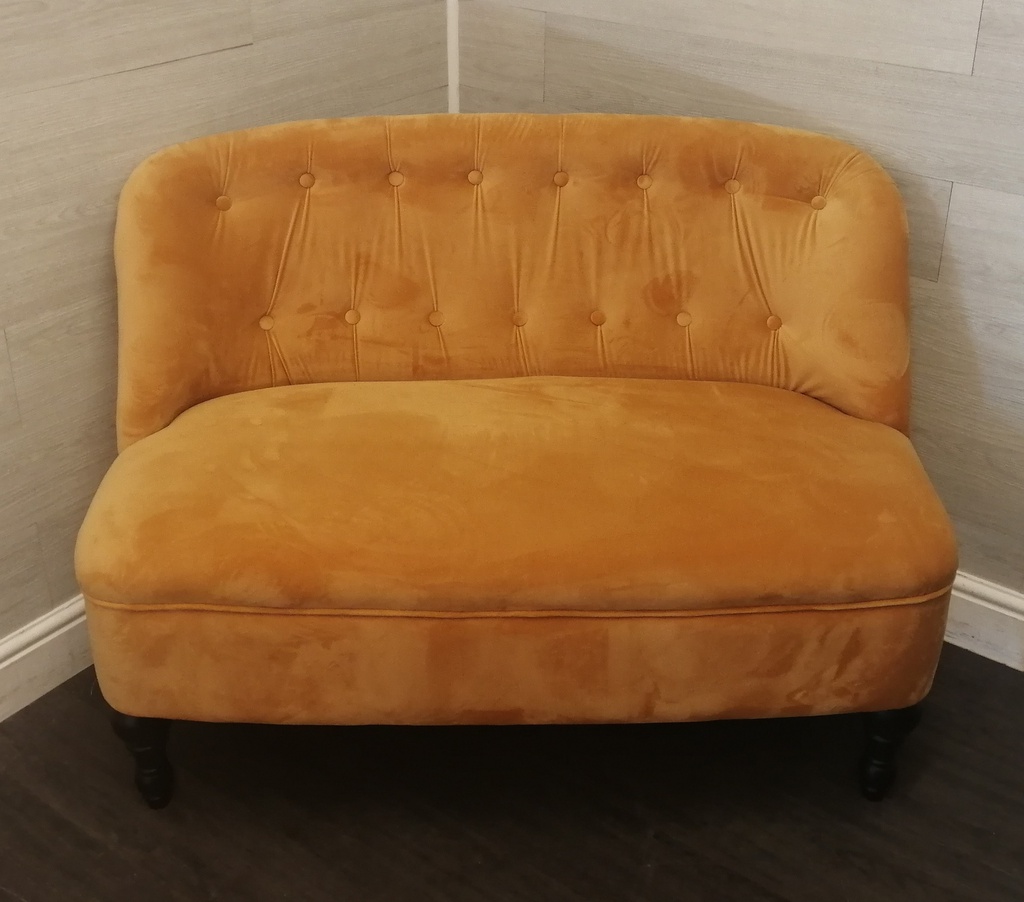 Neat stunning yellow cocktail sofa