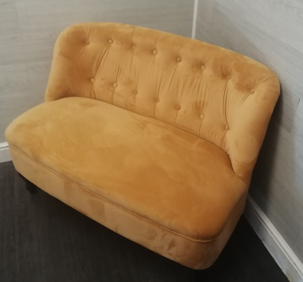 Neat stunning yellow cocktail sofa
