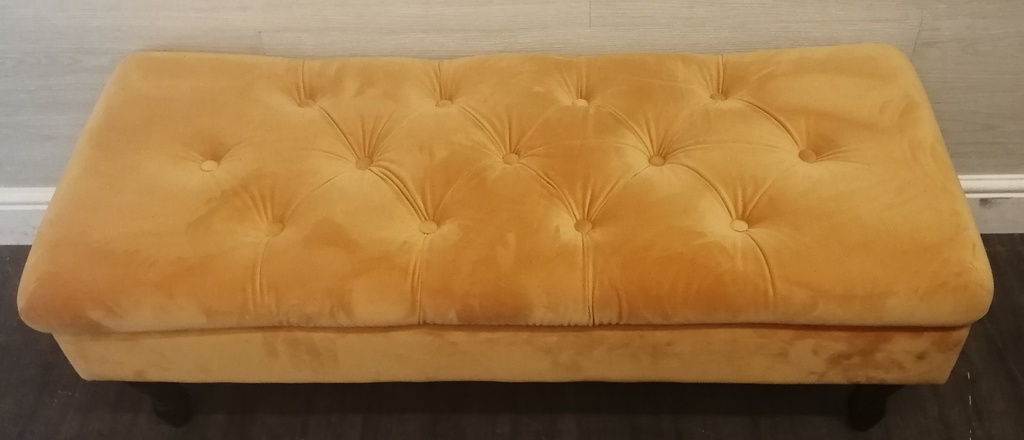 Stunning yellow storage footstool / coffee table