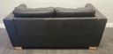 Good quality two seater leather brown sofa