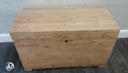LOVELY OLD PINE DOME TOP BLANKET BOX