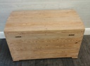 LOVELY OLD PINE DOME TOP BLANKET BOX