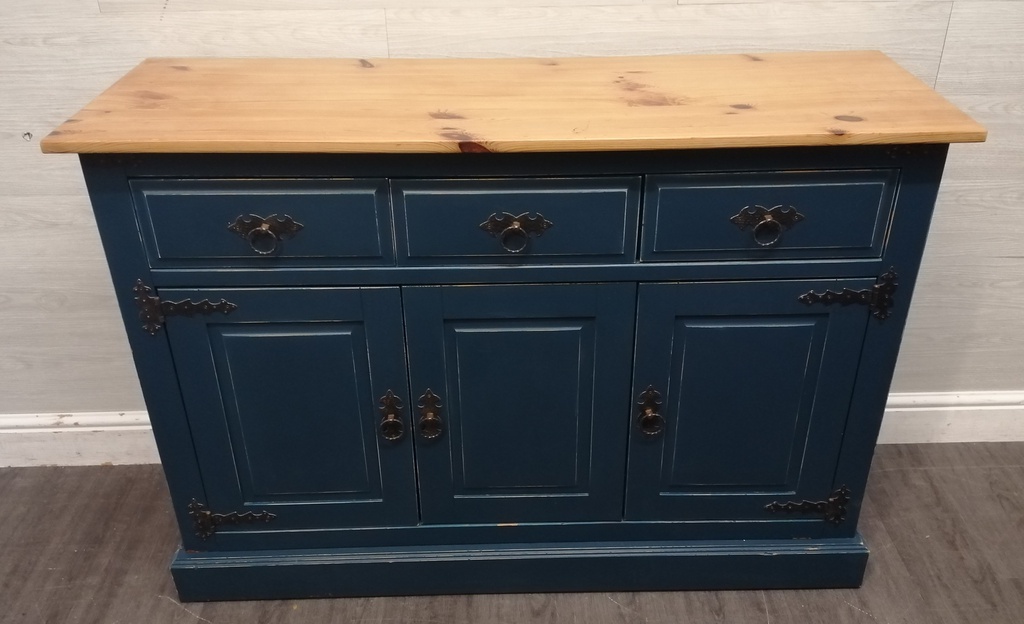 Shabby Chic Blue Painted Sideboard