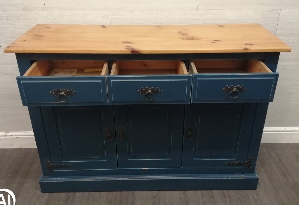 Shabby Chic Blue Painted Sideboard